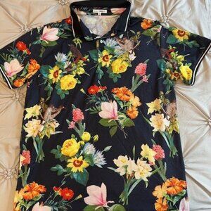 Men's Fashion NOVA Man Floral Polo Size M